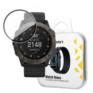 Wozinsky Watch Glass Hybrydowe Szkło Do Garmin Fenix 6 Pro Czarny