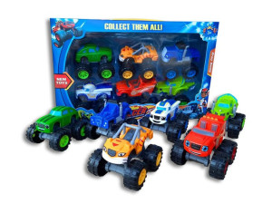 Blaze I Mega Maszyny Zestaw 6 Aut Samochody Racer