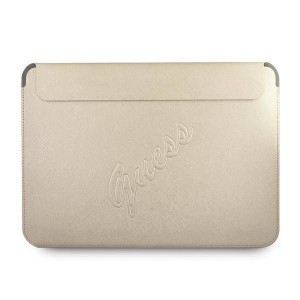 Oryginalne Etui Sleeve Guess Saffiano Script (gucs13pusaslg) Złote