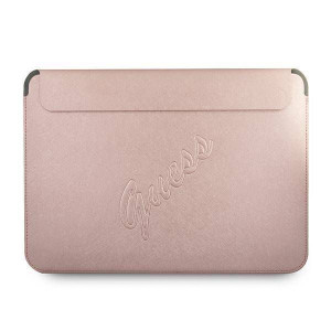 Oryginalne Etui Sleeve Guess Saffiano Script (gucs13pusaspi) Różowe