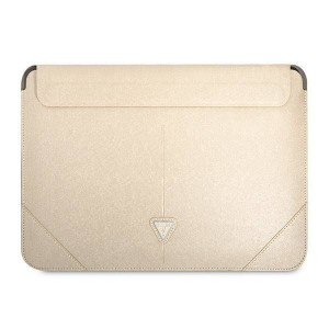 Oryginalne Etui Sleeve Guess Saffiano Triangle Logo (gucs14psatle) Beżowe