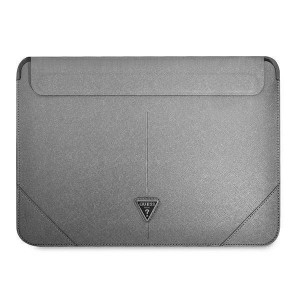 Oryginalne Etui Sleeve Guess Saffiano Triangle Logo (gucs14psatlg) Srebrne