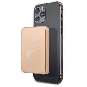 Guess Powerbank Indukcyjny 5w Gupbmsvslg 3000mah Złoty/gold Magsafe