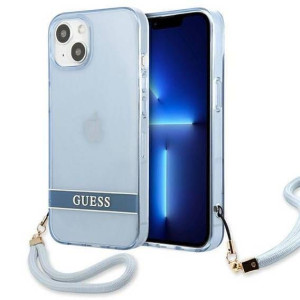 Etui Iphone 13 Guess Hardcase Translucent Stap (guhcp13mhtsgsb) Niebieskie