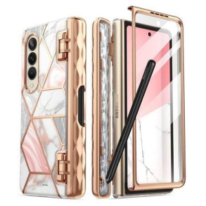 Etui Galaxy Z Fold 4 Supcase Cosmo Pen Marble