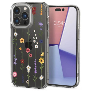 Etui Iphone 14 Pro Spigen Cyrill Cecile Flower Garden Transparentne