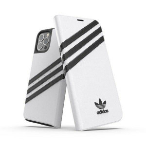 Oryginalne Etui Iphone 12 / 12 Pro Adidas Or Booklet Case Pu Białe