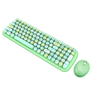 Bezprzewodowy Zestaw Klawiatura + Myszka Mofii Candy Xr 2.4g (zielony)