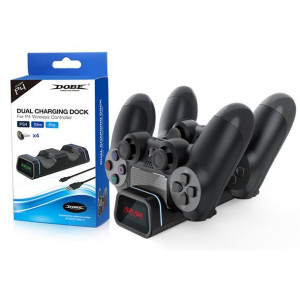 Dobe Stacja Ładująca Dla Kontrolerów Ps4 Czarny (tp4-19005)