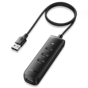 Ugreen Rozdzielacz Hub Usb Typ A - 4x Usb 3.2 Gen 1 Czarny (cm416 80657)