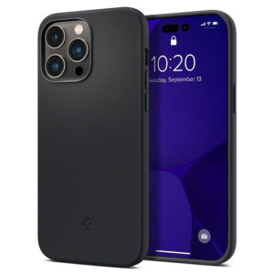 Spigen Silicone Fit Mag Magsafe Iphone 14 Pro Max Black