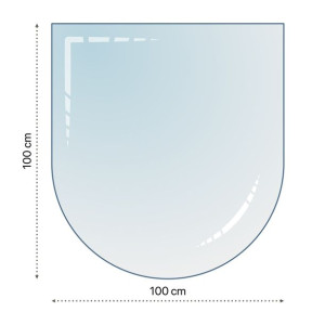 Podstawa Pod Piec Kominek 100 X 100 Cm Szyba Hartowana