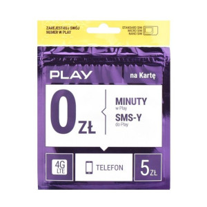 Karta Startowa Play 5 "za Darmo W Play"
