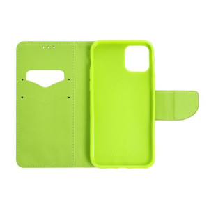 Kabura Fancy Book Do Iphone 14 Pro Max ( 6.7 ) Granatowy / Limonkowy