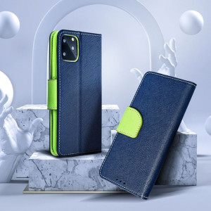 Kabura Fancy Book Do Iphone 14 Pro ( 6.1 ) Granatowy / Limonkowy