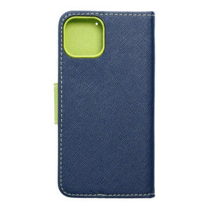Kabura Fancy Book Do Iphone 14 Plus ( 6.7 ) Granatowy / Limonkowy