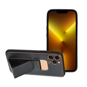 Futerał Leather Case Kickstand Do Iphone 14 Pro Max Czarny