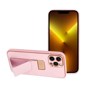 Futerał Leather Case Kickstand Do Iphone 14 Pro Max Różowy