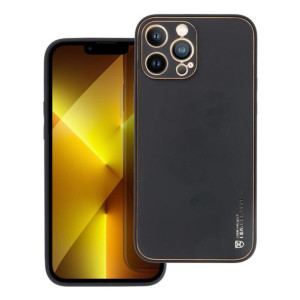Futerał Leather Case Skórzany Do Iphone 14 Pro Czarny