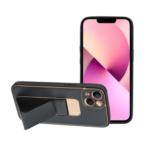 Futerał Leather Case Kickstand Do Iphone 14 Plus Czarny