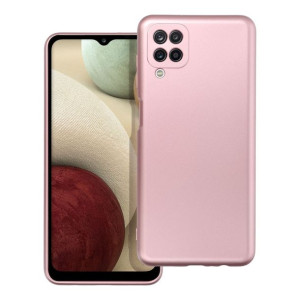Futerał Metallic Do Samsung A12 Różowy