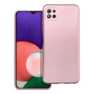 Futerał Metallic Do Samsung A22 5g Różowy