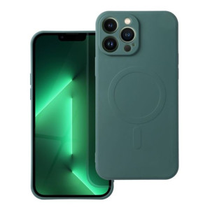 Futerał Silicone Mag Cover Do Iphone 13 Pro Max Ciemny Zielony
