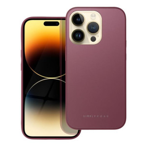 Futerał Roar Matte Glass Case - Do Iphone 14 Bordowy