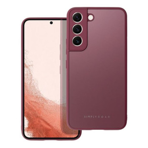 Futerał Roar Matte Glass Case - Do Samsung Galaxy S22+ Bordowy