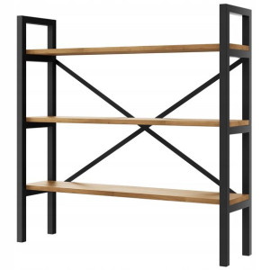 Regał Loft industrialny na książki dąb D3-30 140cm