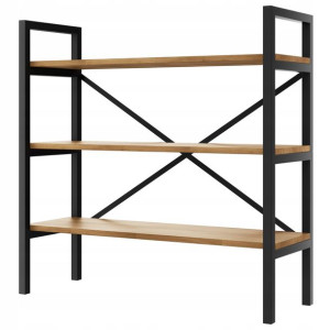 Regał Loft industrialny na książki dąb D3-40 120cm