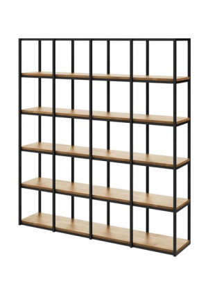 Regał WOOD BOX 177x160 Loft na książki