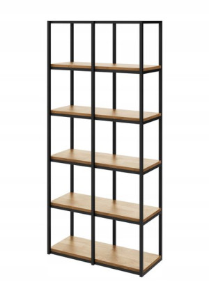 Regał WOOD BOX 177x80 Loft na książki