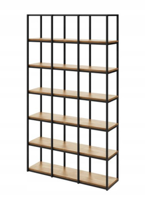 Regał WOOD BOX 212x120 Loft na książki