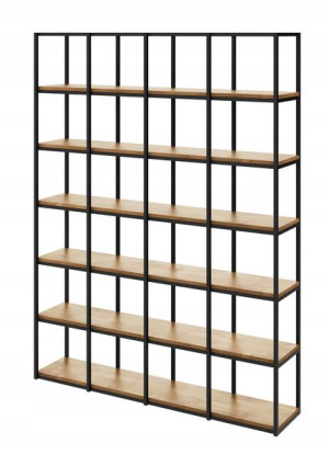 Regał WOOD BOX 212x160 Loft na książki