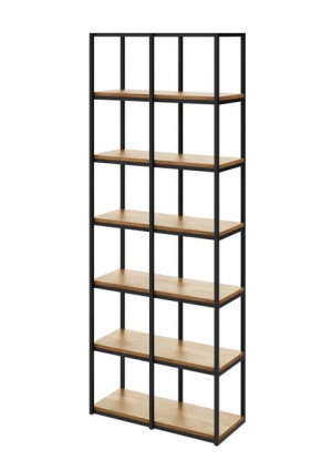 Regał WOOD BOX 212x80 Loft na książki