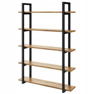 Półka industrial loft wisząca dąb książki D5 140cm