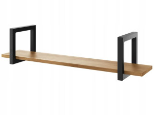 Półka wisząca industrial loft książki dąb 140 cm