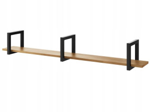 Półka wisząca industrial loft książki dąb 200 cm