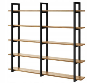 Półka wisząca industrial loft metal dąb 160 cm
