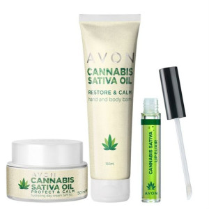 AVON Kojący zestaw z olejkiem konopnym