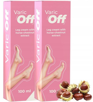 2x VaricOff krem na ŻYLAKI PAJĄCZKI OBRZMIENIA
