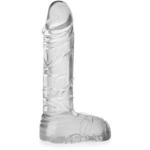 Dildo Penis Z Jądrami Anal Wagina Sztuczny Członek
