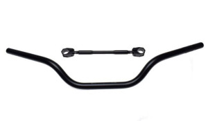 Kierownica, rura kierownicy enduro 22mm aluminiowa czarna