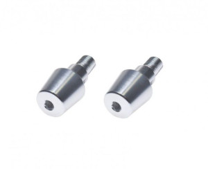 Końcówki, ciężarki kierownicy srebrne do Yamaha M16x1.5