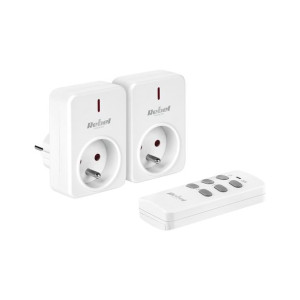 Gniazdo sieciowe 230V sterowane pilotem 2 sztuki