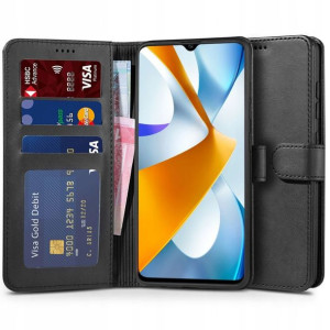 Etui Tech-Protect Wallet - Xiaomi Poco C40 (Black)