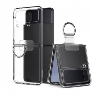 Etui Spigen Thin Fit Ring - Samsung Galaxy Z Flip 4 (Crystal Clear)