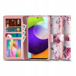 Etui Tech-Protect Wallet - Samsung Galaxy A52 / A52s (Floral Rose)