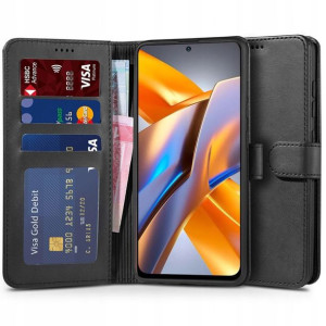 Etui Tech-Protect Wallet - Xiaomi Poco M5s / Redmi Note 10 / 10s (Black)